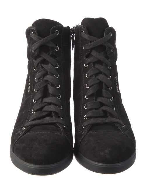 Prada Sport Suede Lace-Up Boots