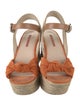 Prada Sport Suede Leather Trim Embellishment Espadrilles
