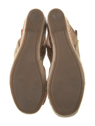 Prada Sport Suede Leather Trim Embellishment Espadrilles