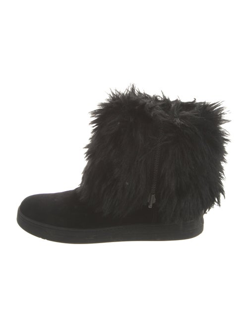 Prada Sport Lined Suede Lace-Up Boots