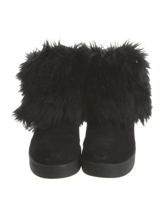 Prada Sport Lined Suede Lace-Up Boots