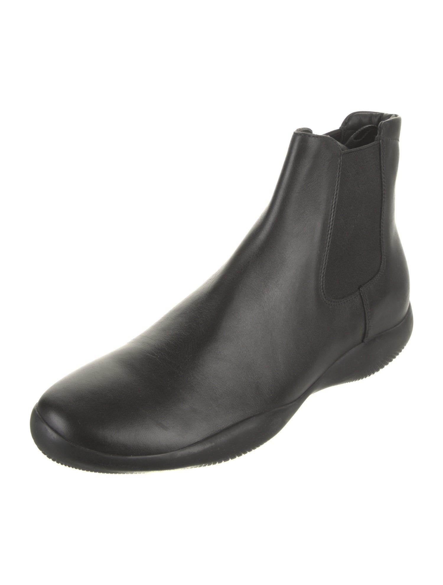 Prada Sport Leather Chelsea Boots