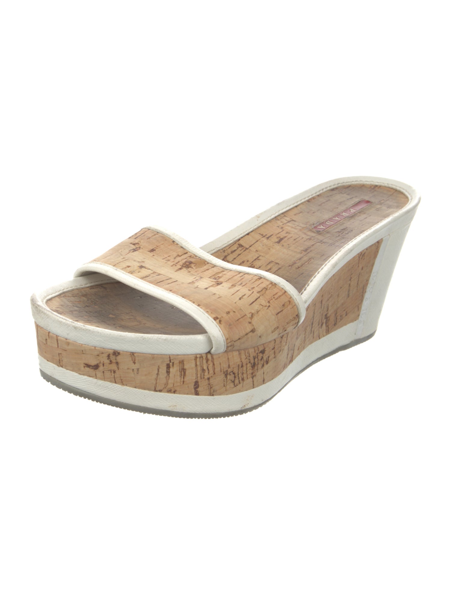 Prada Sport Saffiano Leather Slides