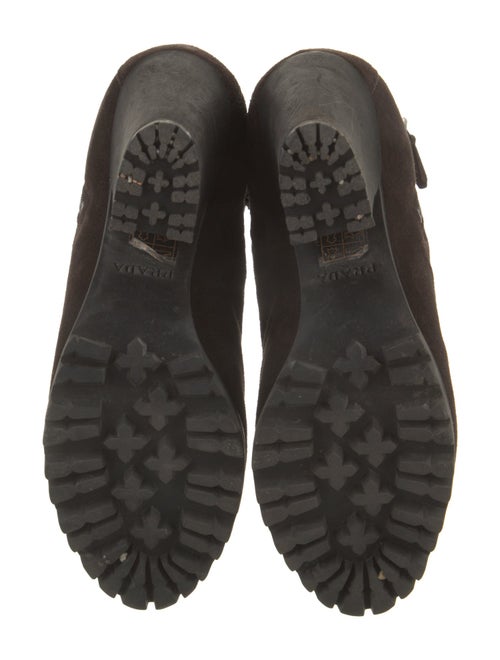 Prada Sport Suede Lace-Up Boots