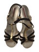 Prada Sport Leather T-Strap Sandals