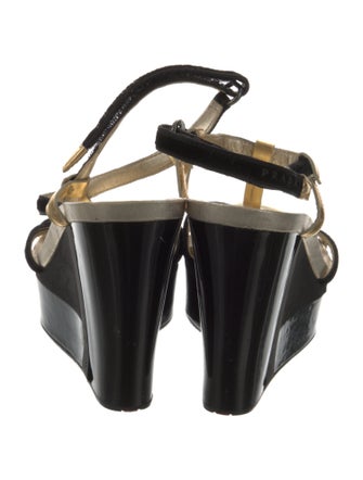 Prada Sport Leather T-Strap Sandals