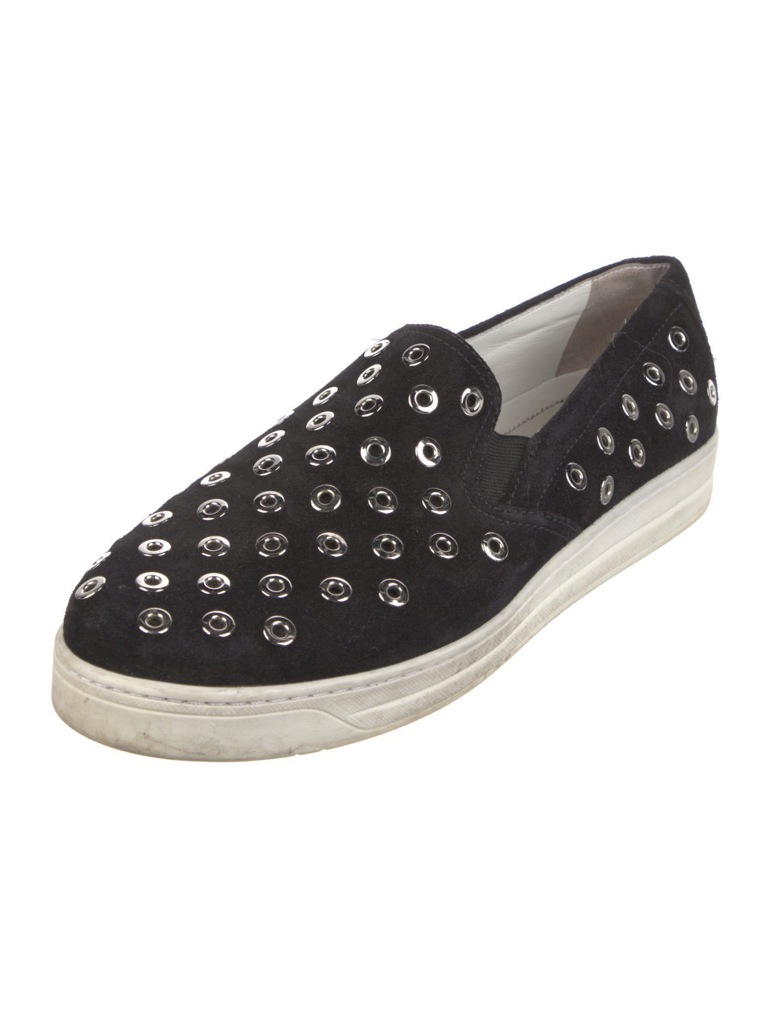 Prada Sport Suede Eyelet Trim Sneakers