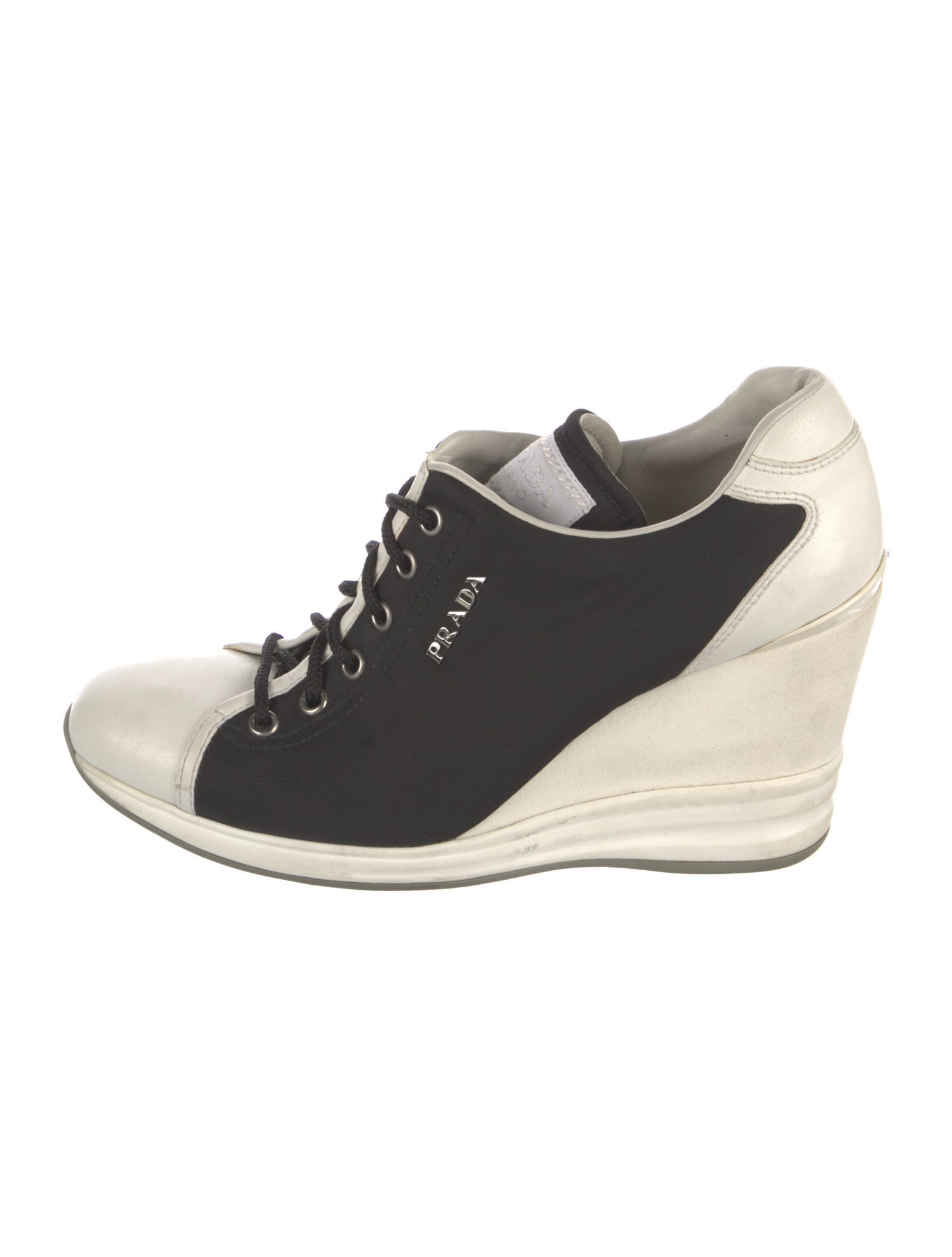Prada Sport Nylon Wedge Sneakers