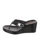 Prada Sport Patent Leather T-Strap Sandals
