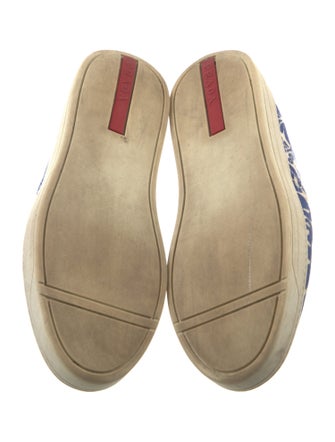Prada Sport Canvas Printed Sneakers