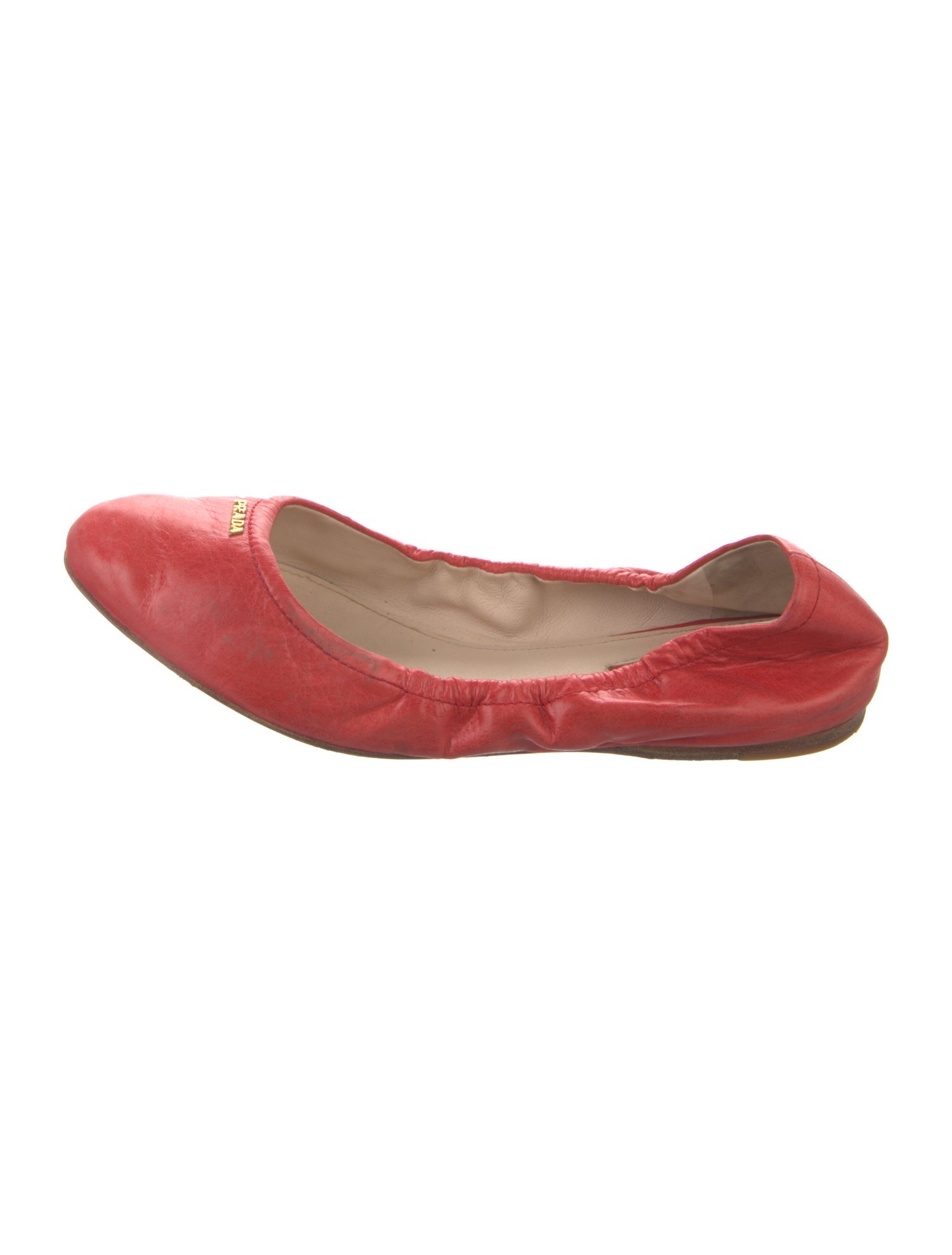 Prada Sport Leather Ballet Flats