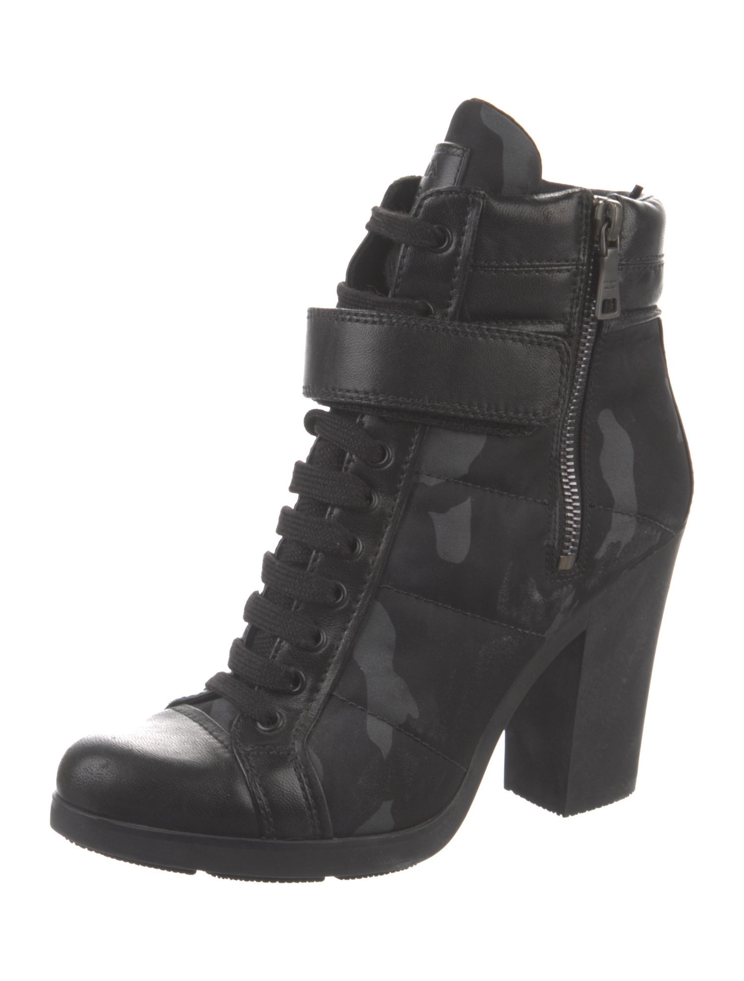 Prada Sport Nylon Combat Boots