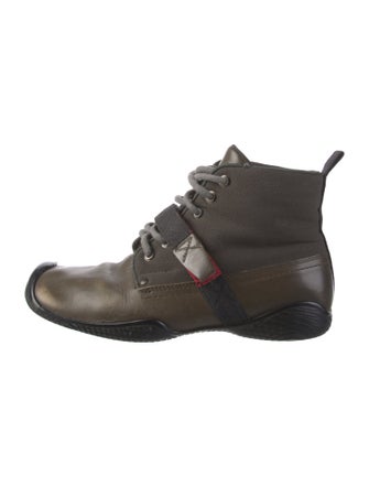 Prada Sport Late 1990's - Early 2000's Leather Loafer Sneakers
