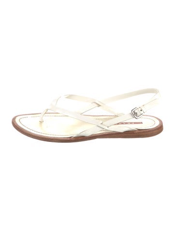 Prada Sport Sandals Vintage Leather Flip Flops IT 38 | 8