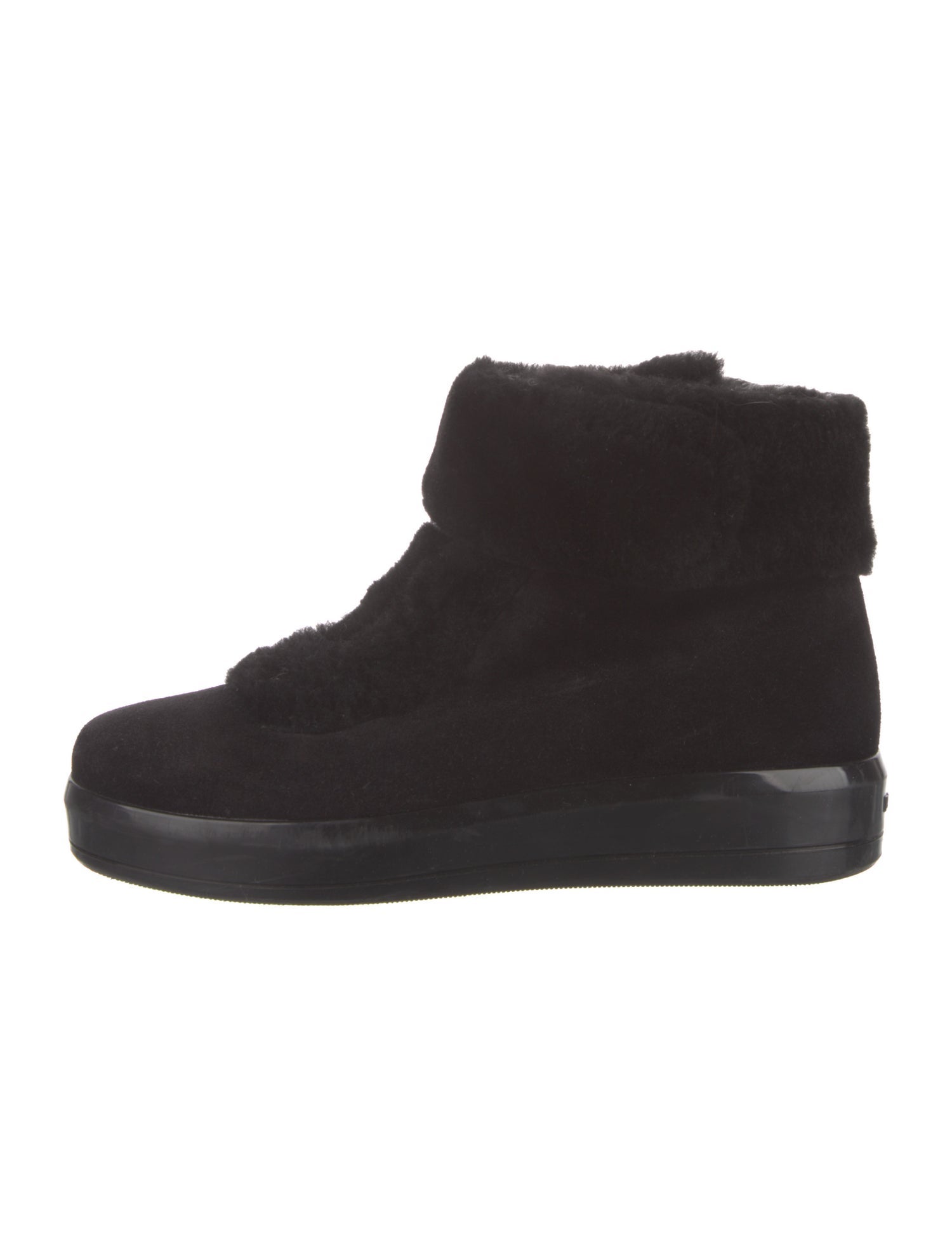 Prada Sport Suede Lace-Up Boots