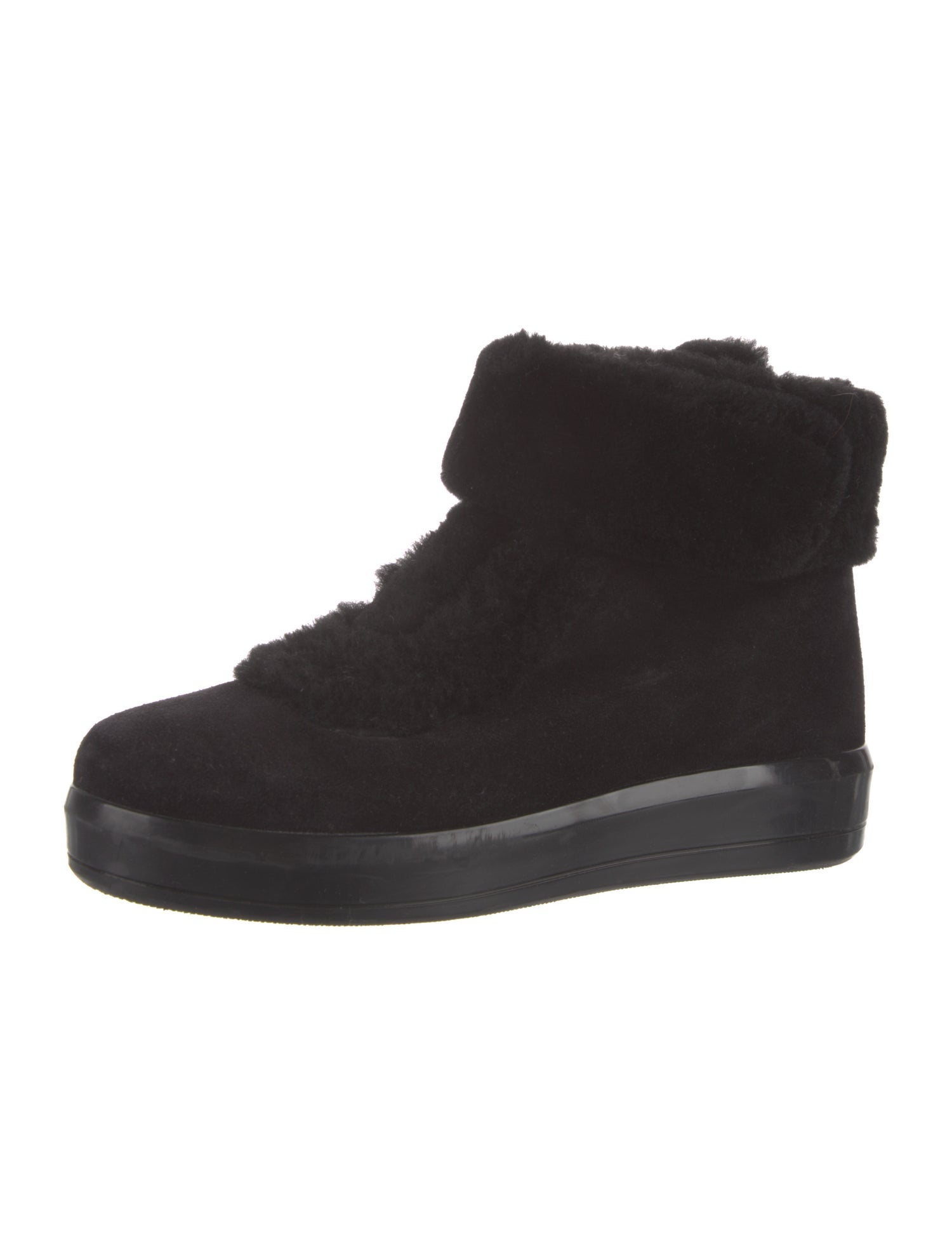 Prada Sport Suede Lace-Up Boots