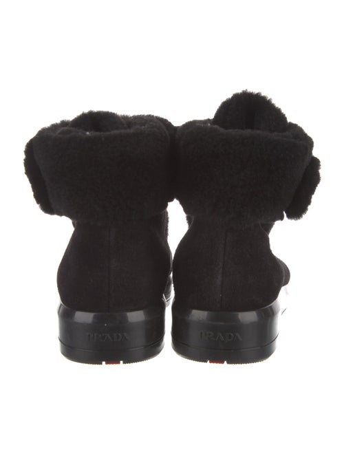 Prada Sport Suede Lace-Up Boots