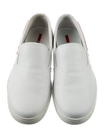 Prada Sport Leather Printed Sneakers