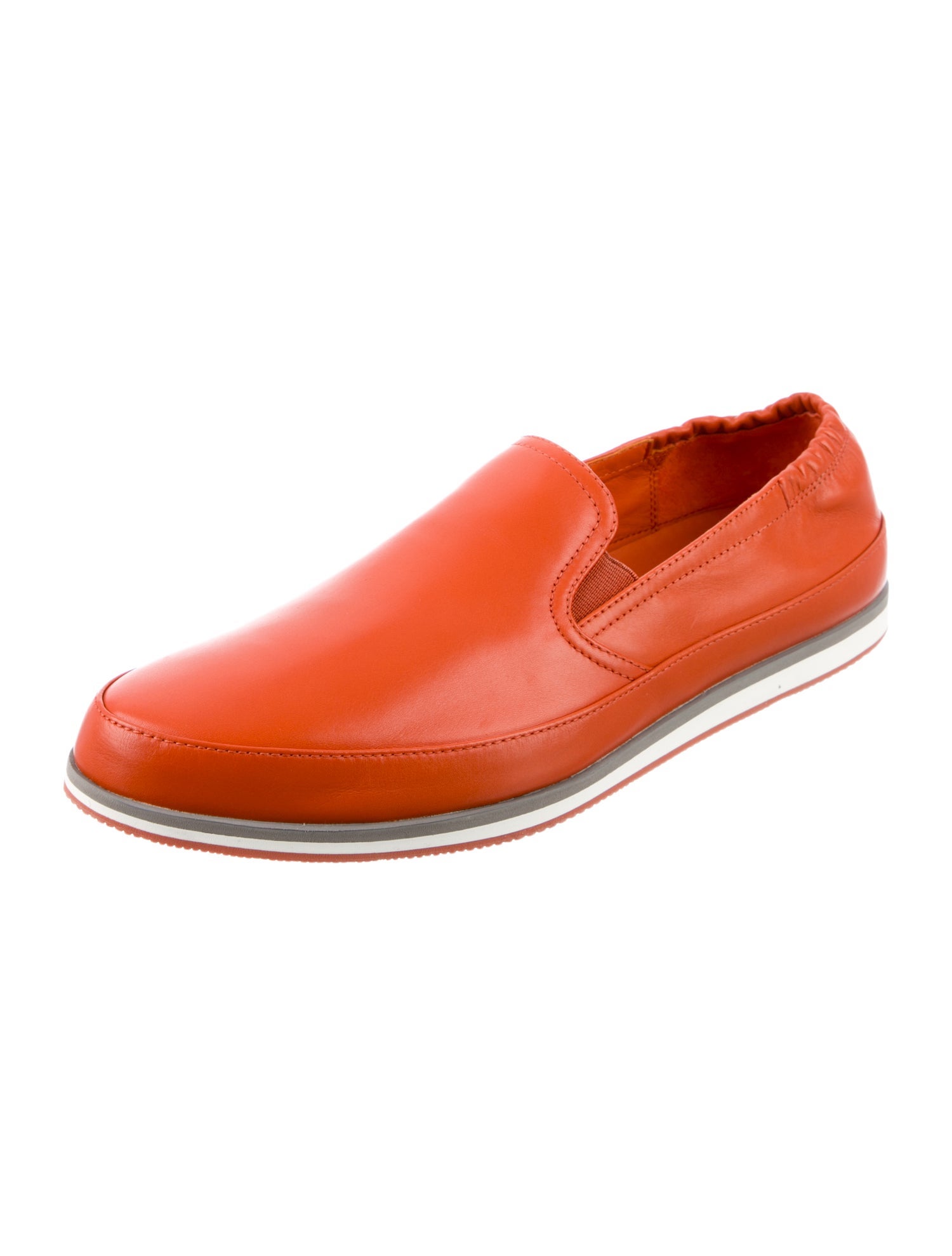 Prada Sport Leather Printed Sneakers