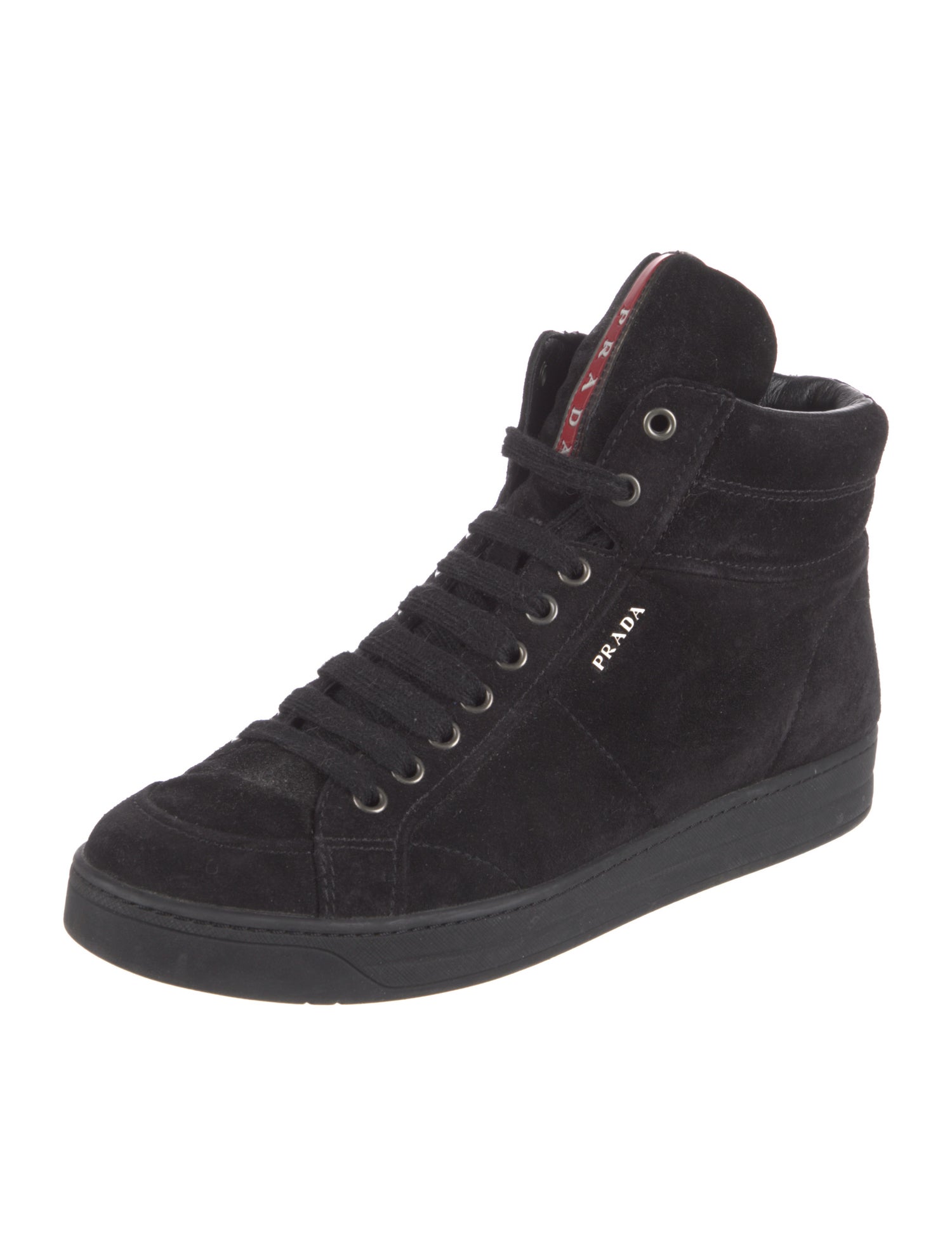Prada Sport Suede Wedge Sneakers