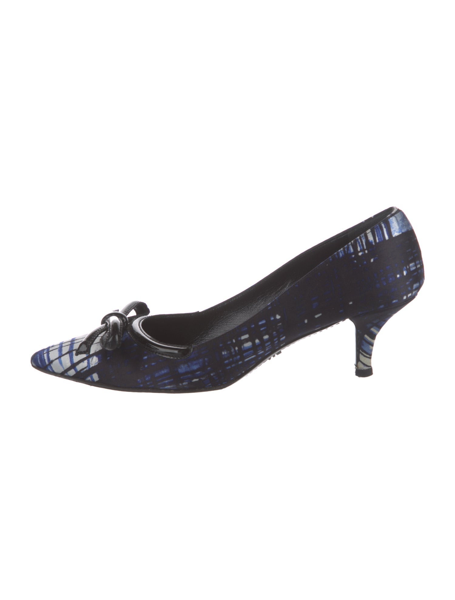 Prada Sport Satin Printed Pumps