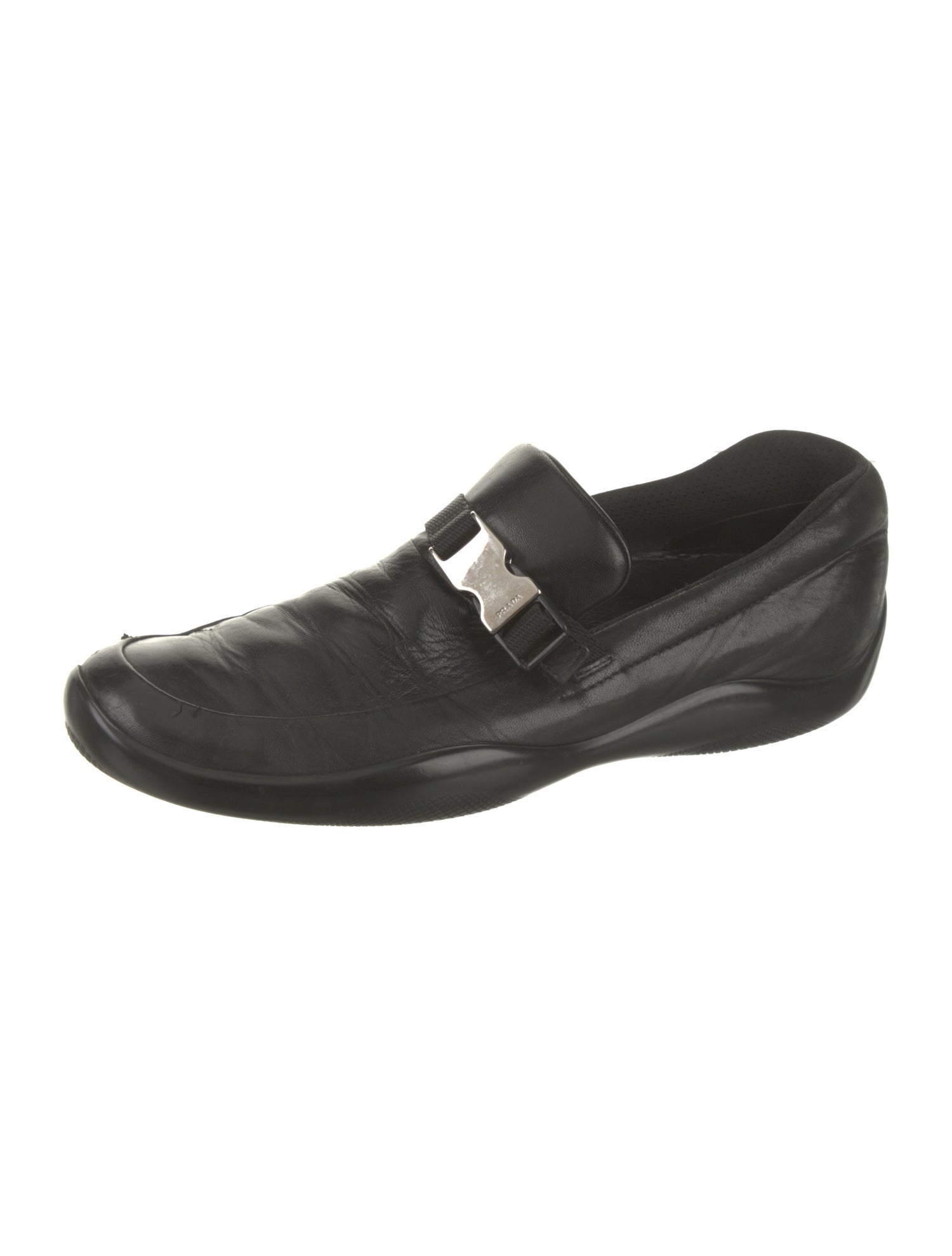 Prada Sport Leather Monk Straps