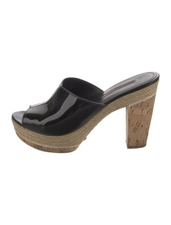 Prada Sport Patent Leather Slides