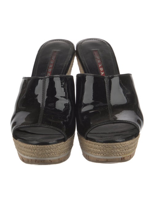 Prada Sport Patent Leather Slides