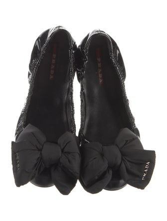 Prada Sport Patent Leather Ballet Flats
