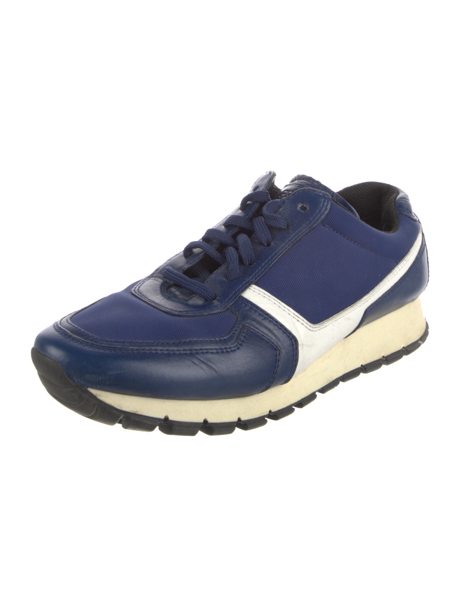 Prada Sport Leather Printed Sneakers