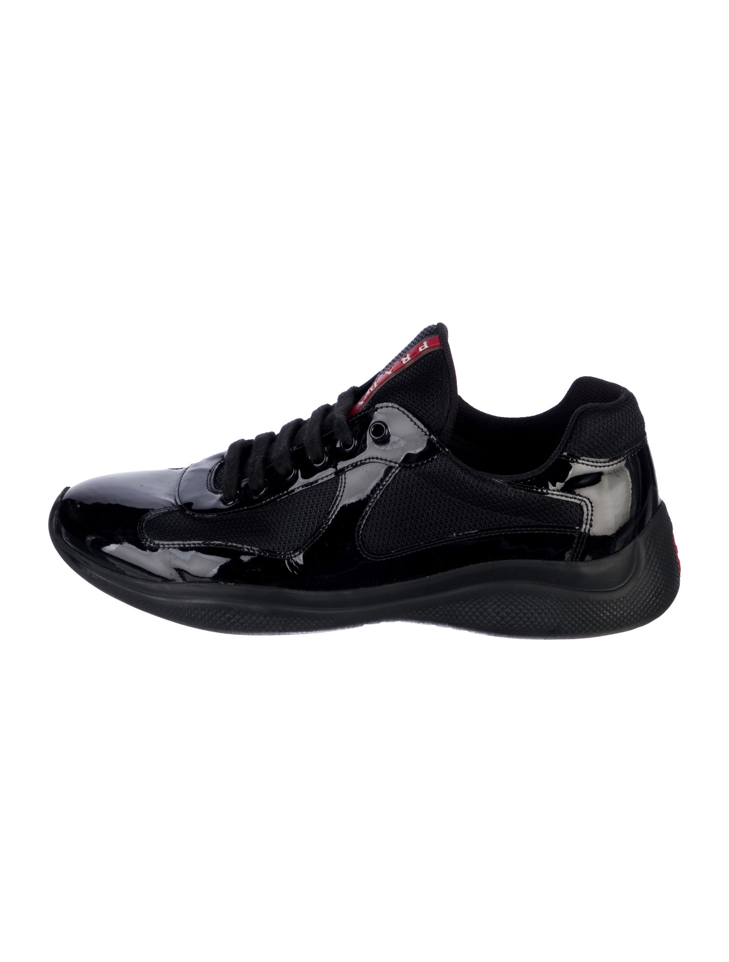 Prada America's Cup Archive Leather Sneakers | Rich Brown