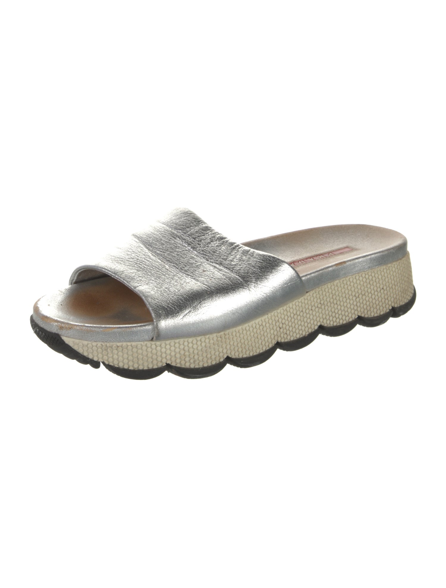 Prada Sport Leather Slides