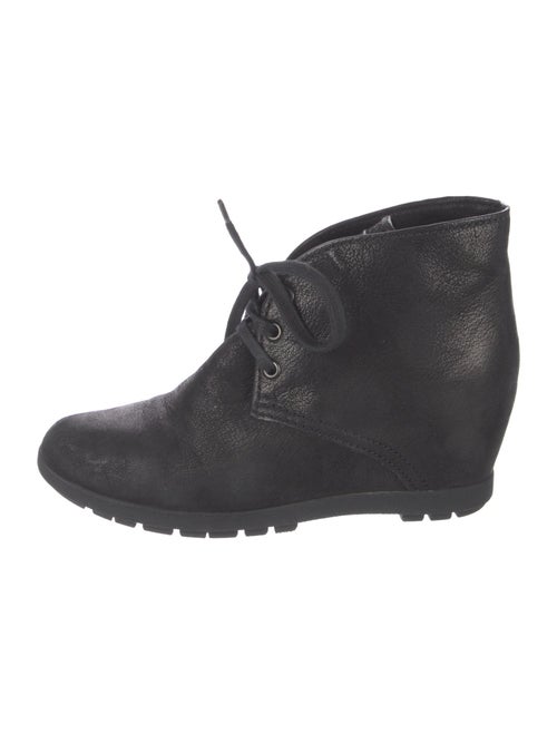 Prada Sport Leather Lace-Up Boots