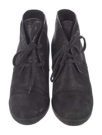 Prada Sport Leather Lace-Up Boots