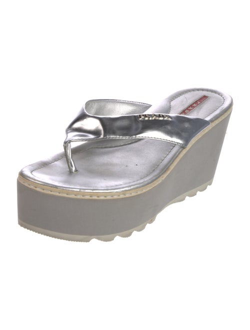 Prada Sport Patent Leather Slides