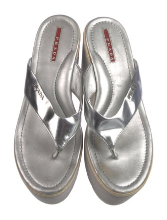 Prada Sport Patent Leather Slides