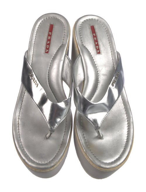 Prada Sport Patent Leather Slides