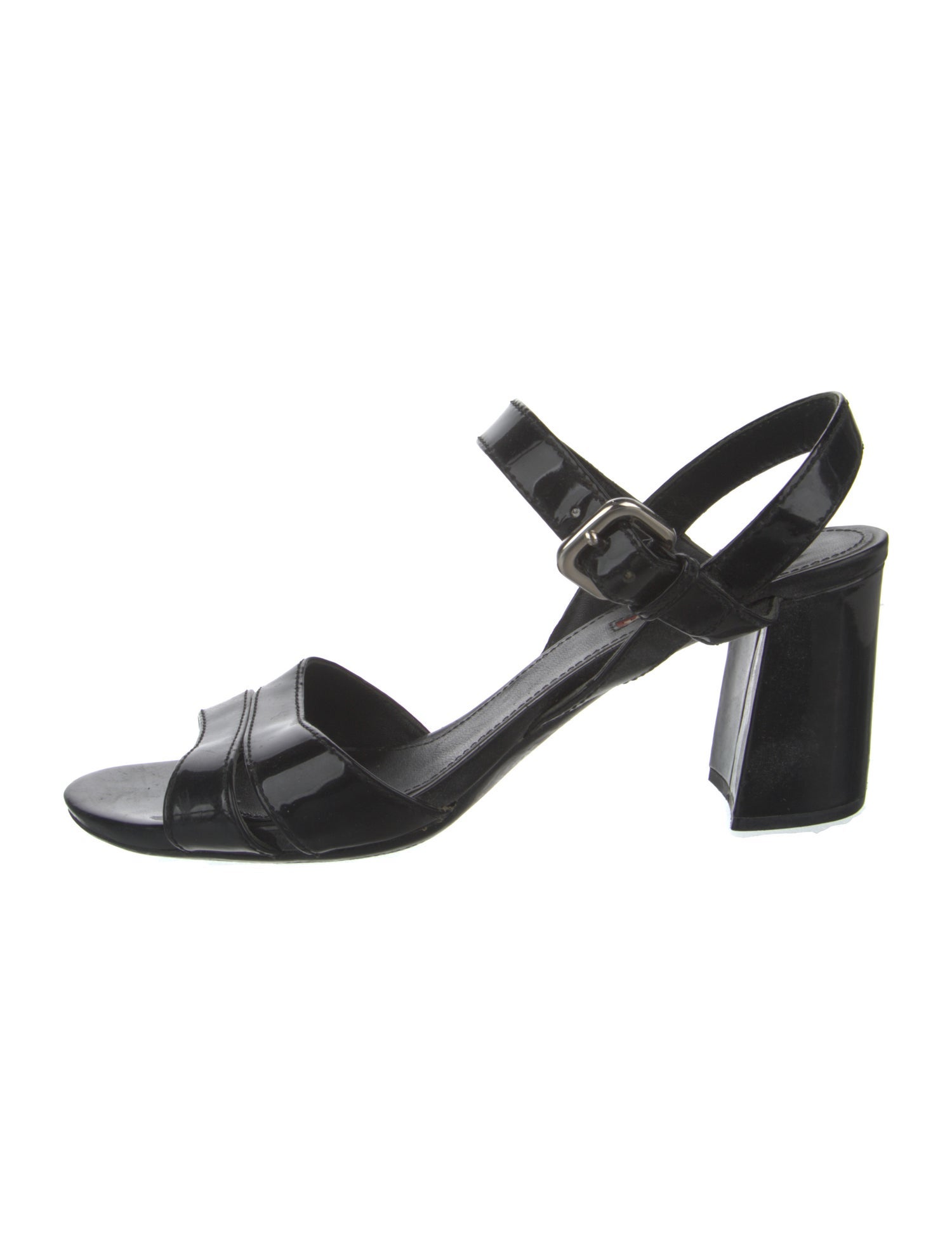 Prada Sport Patent Leather Slingback Sandals