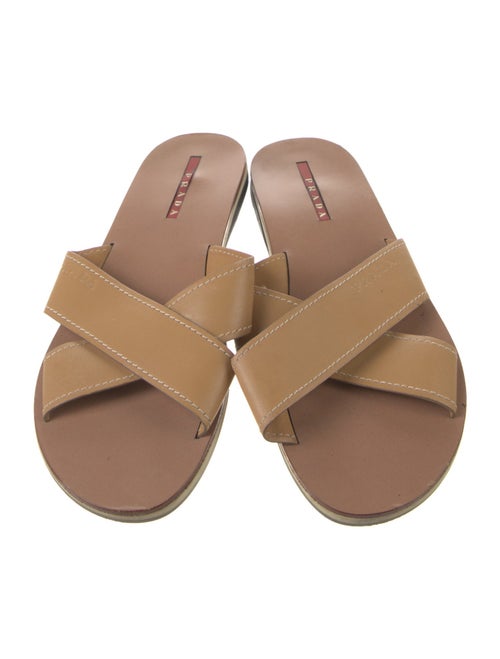 Prada Sport Leather Slides