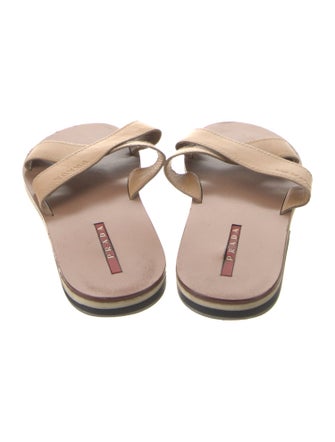 Prada Sport Leather Slides