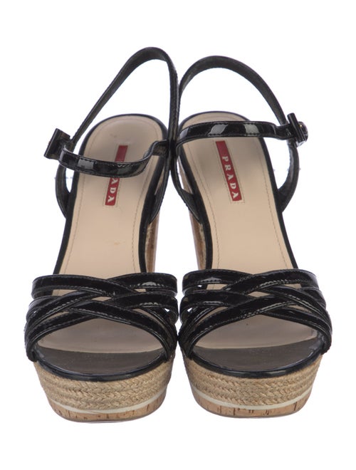 Prada Sport Patent Leather Espadrilles