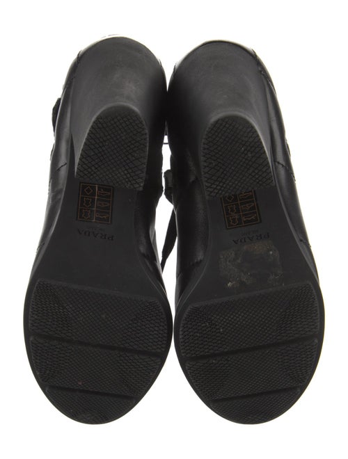 Prada Sport Leather Combat Boots