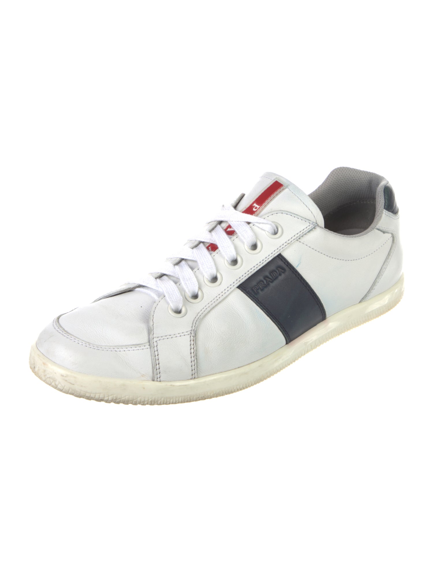Prada Sport Leather Printed Sneakers