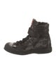 Prada Sport Nylon Camouflage Print Combat Boots