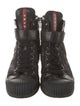 Prada Sport Nylon Camouflage Print Combat Boots