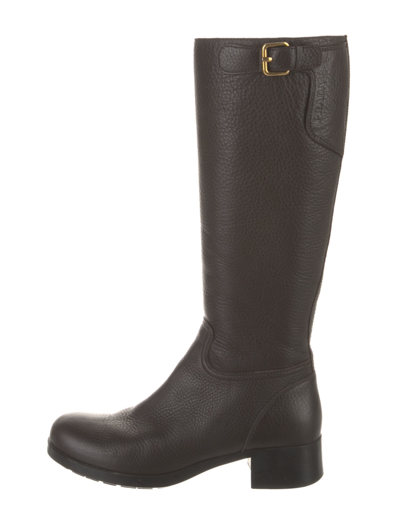 Prada Sport Leather Riding Boots