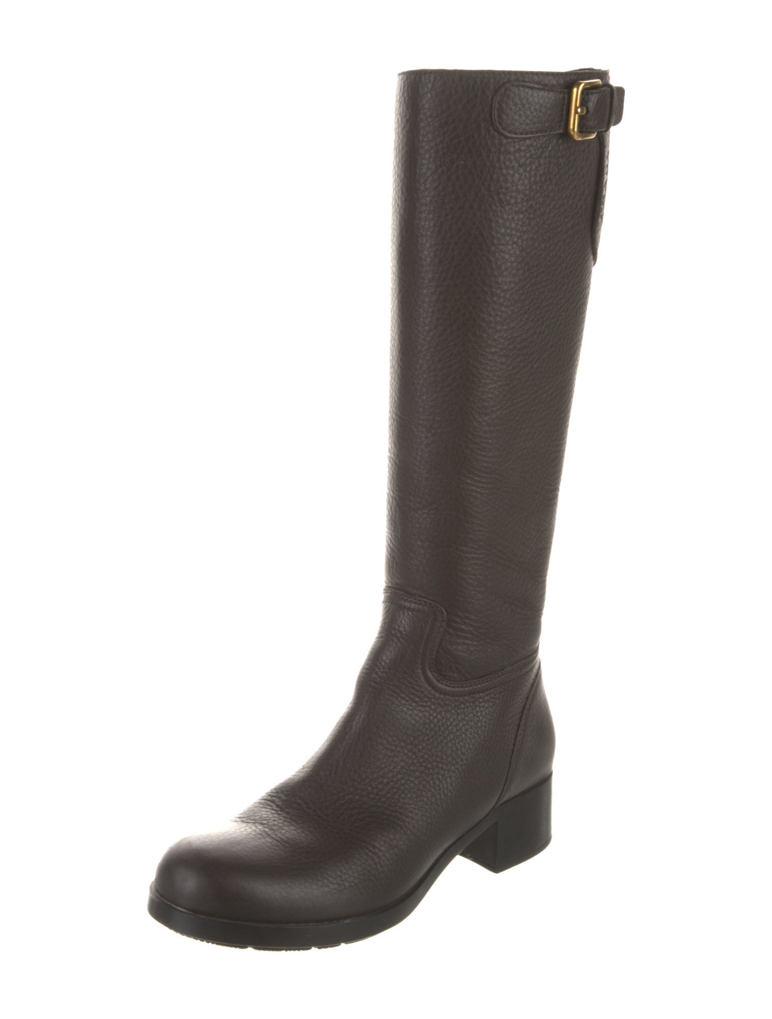 Prada Sport Leather Riding Boots