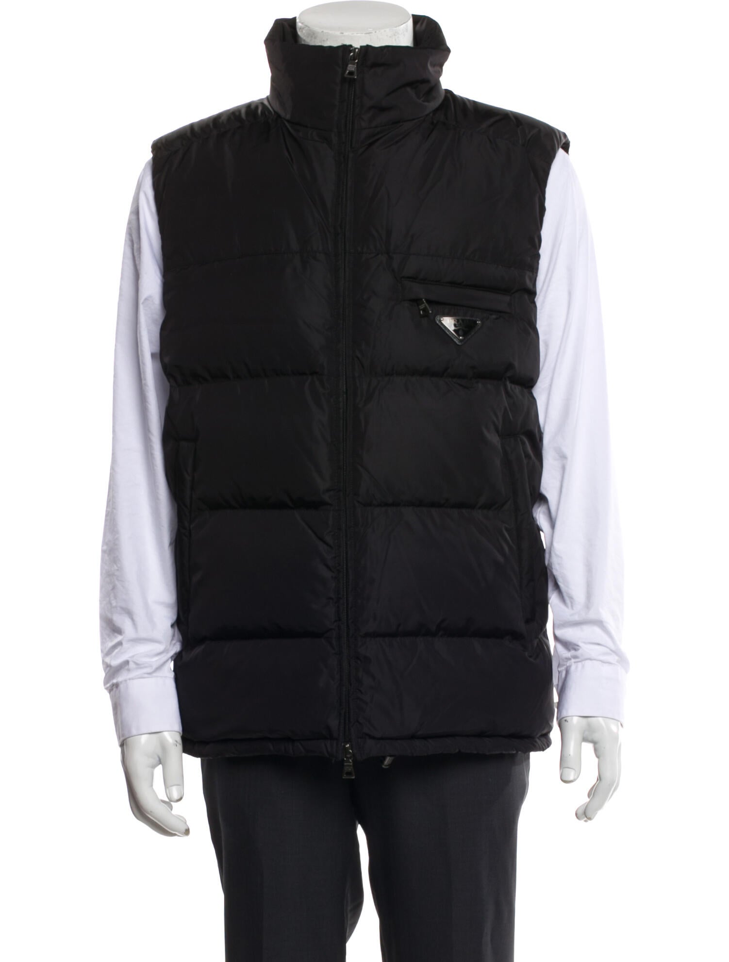Prada 2012 Enameled Metal Triangle Vest