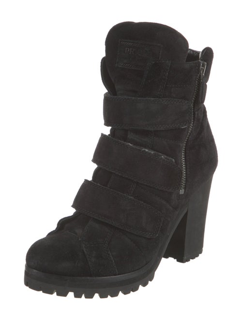 Prada Sport Suede Combat Boots