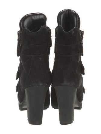 Prada Sport Suede Combat Boots